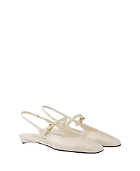 Prada Women's Patent Leather Slingback Ballerinas