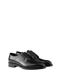 Men's Brushed Leather Lace-Up Shoes