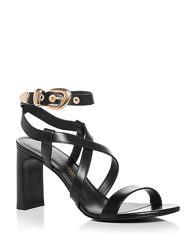 Stuart Weitzman Women's Maven 75 Block Heel Sandals