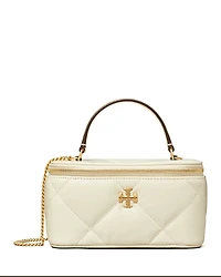 Tory Burch Kira Diamond Quilted Leather Vanity Bag