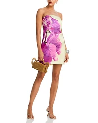 Rhapsody Orchid Strapless Mini Dress