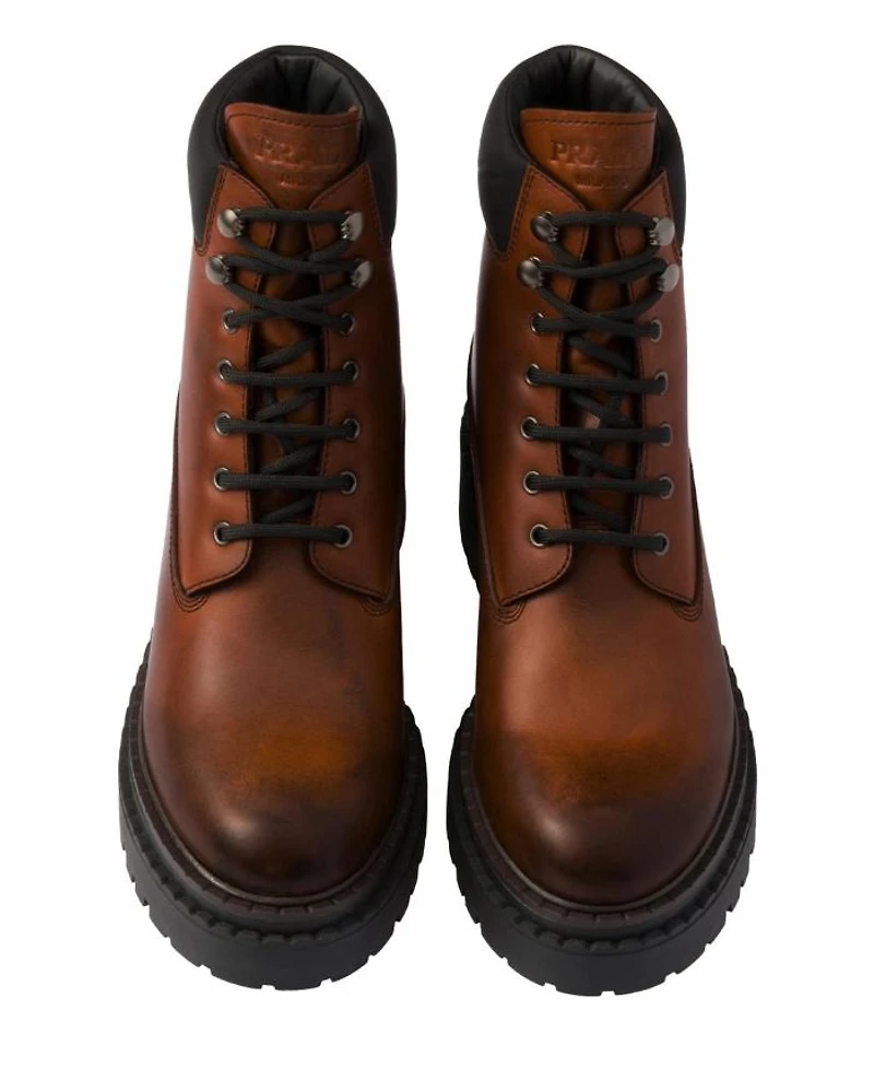 Women's Leather and Re-Nylon Booties