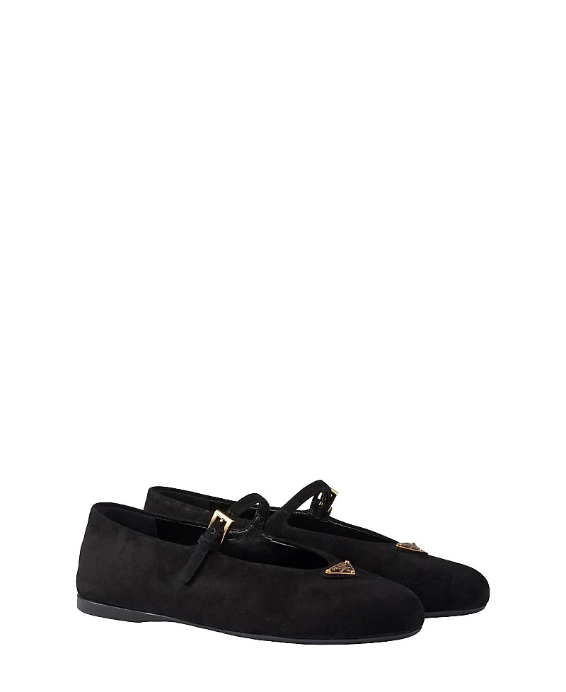 Prada Women's Suede Ballerinas