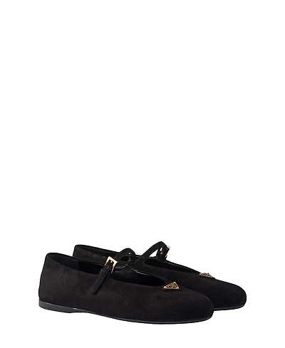 Prada Women's Suede Ballerinas