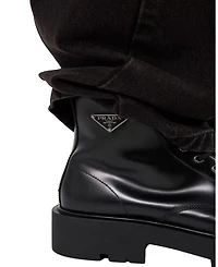 Men's Brushed Leather Combat Boots