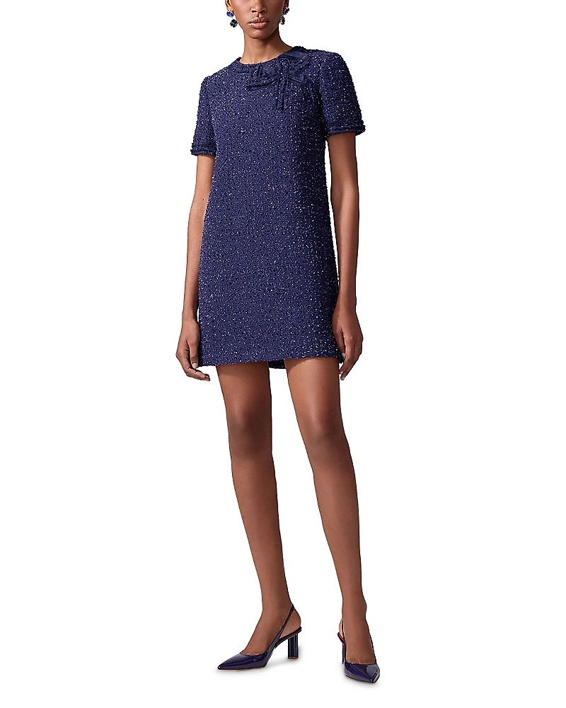 Carolina Herrera Tweed Mini Shift Dress