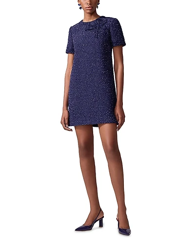 Carolina Herrera Tweed Mini Shift Dress