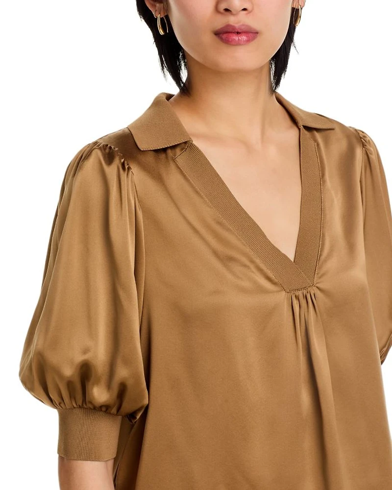 Weldon Collared Silk Blouse