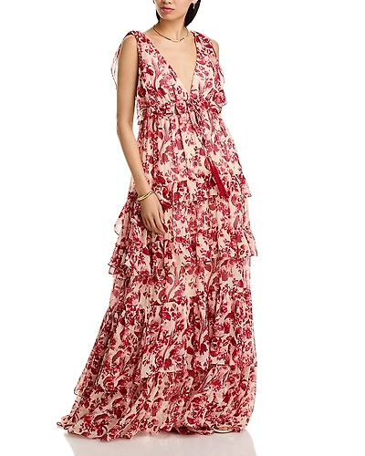 Cinq a Sept Floral Ribbons Omelia Gown