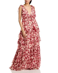 Cinq a Sept Floral Ribbons Omelia Gown