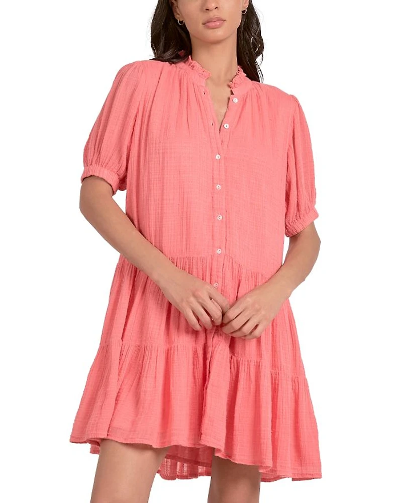 April Short Sleeve Mini Dress