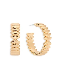 Ettika Metal Moderna Half Hoop Earrings