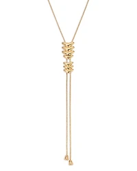 Metal Moderna Lariat Necklace