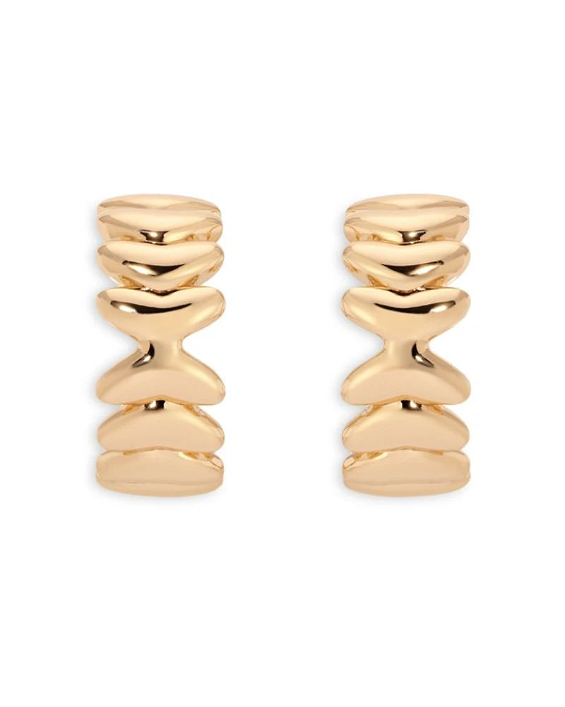 Metal Moderna Small Half Hoop Earrings