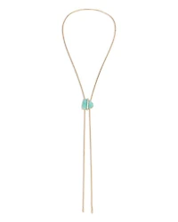 Turquoise Solstice Turquoise & Cubic Zirconia Lariat Necklace, 33"