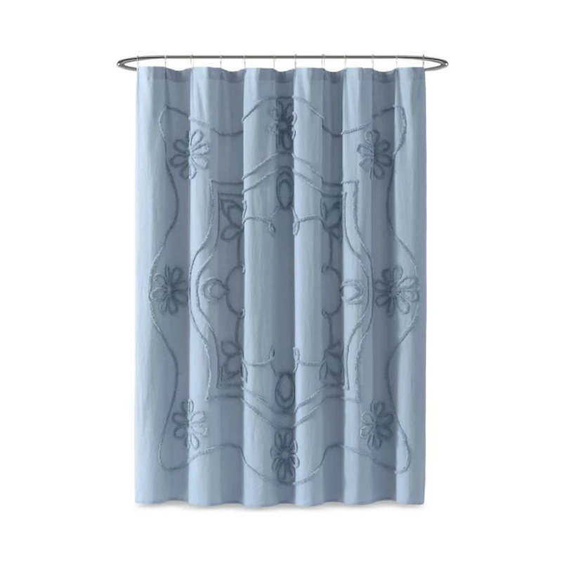 Retro Scroll Shower Curtain