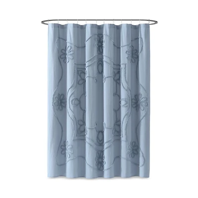 Retro Scroll Shower Curtain