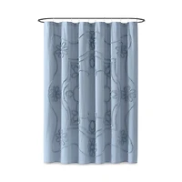 Retro Scroll Shower Curtain