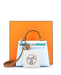 Kelly Handbag Tricolor Epsom with Palladium Hardware