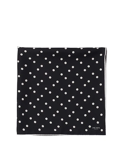 Prada Printed Silk Twill Scarf