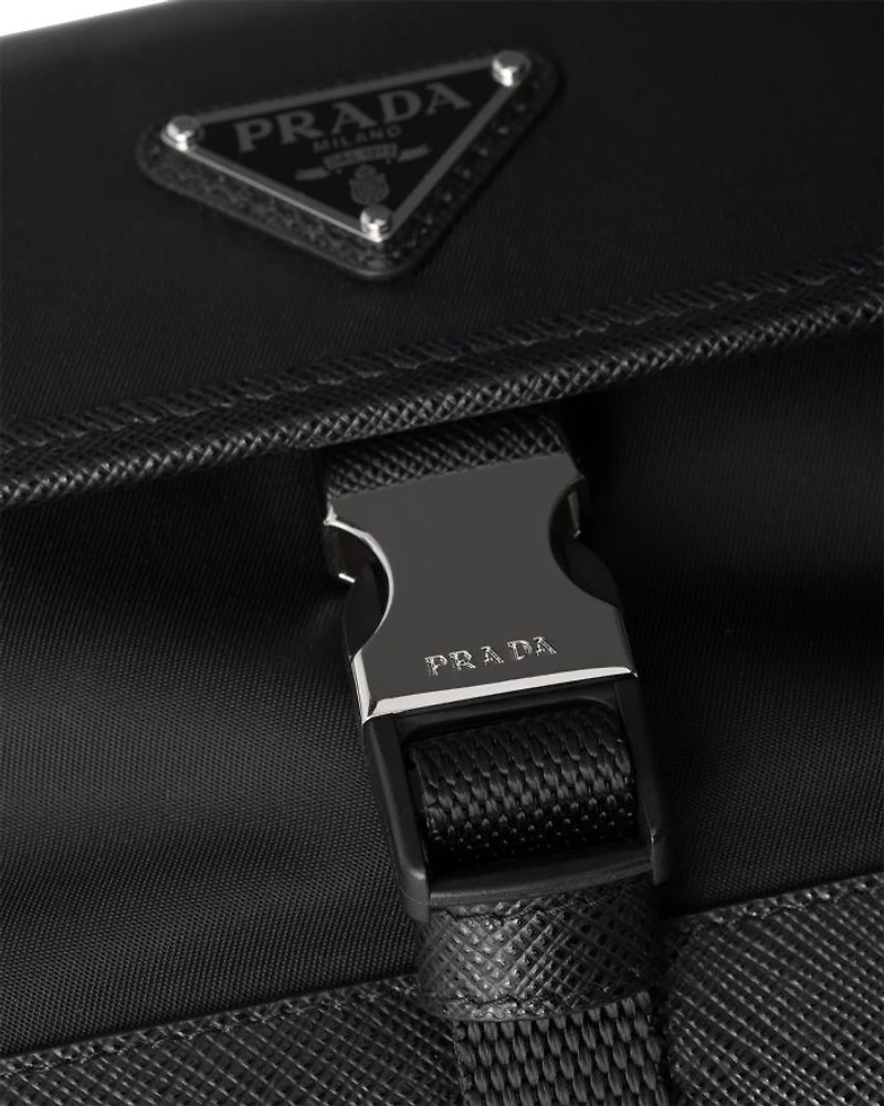 Re-Nylon and Saffiano Leather Smartphone Case
