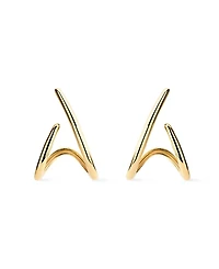 Ana Luisa Solid Gold Aurora Huggie Studs