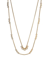 Nadri Bklyn Cubic Zirconia Bezel Layered Necklace, 16-19