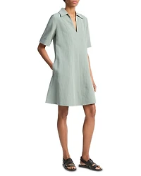 Short Sleeve A Line Dress