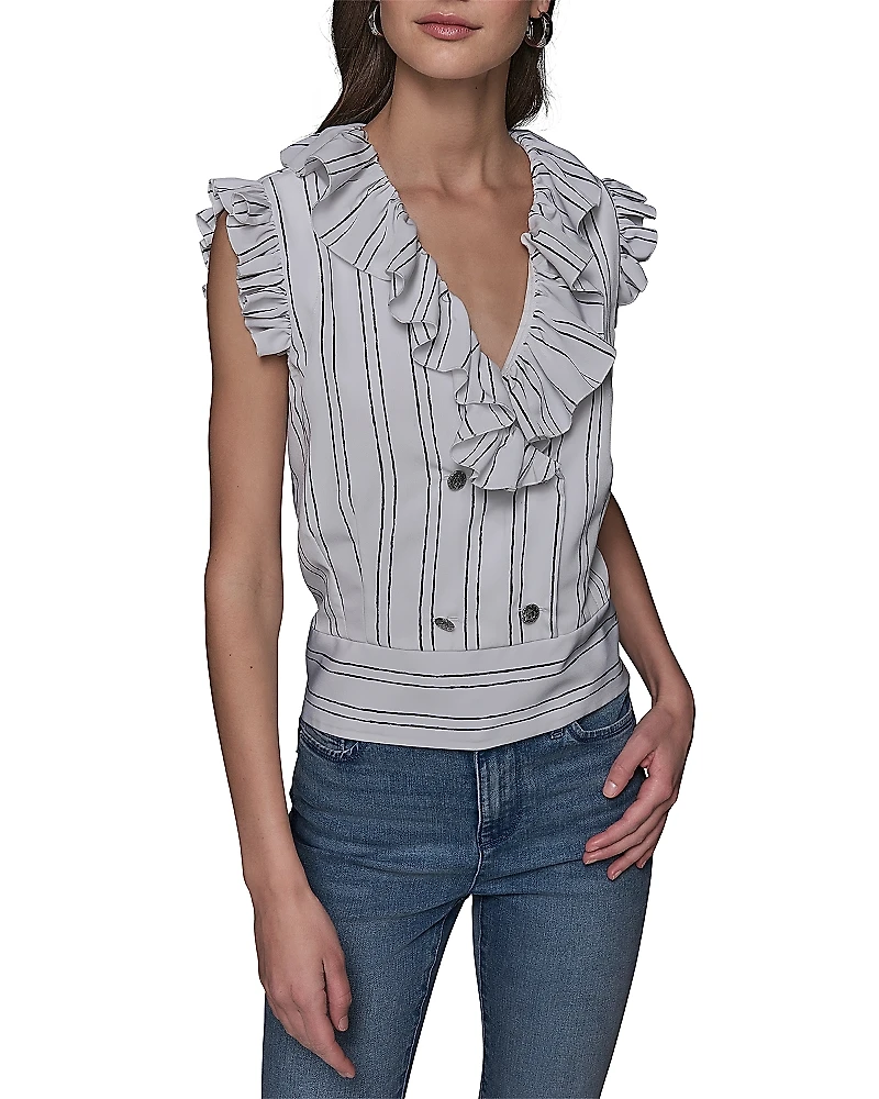 Karl Lagerfeld Paris Ruffled Blouse