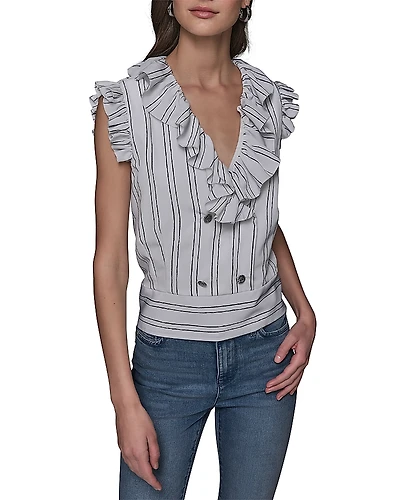 Karl Lagerfeld Paris Ruffled Blouse