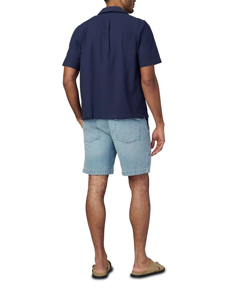 Utilitarian Regular Fit Chambray Shorts