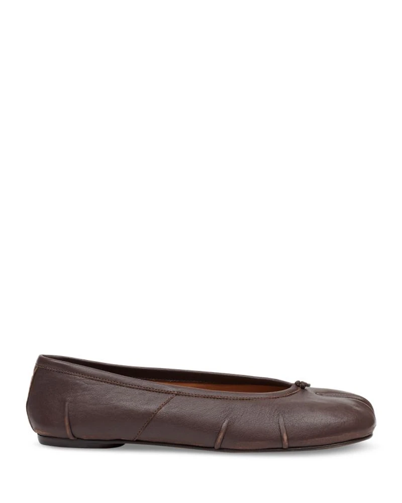 Women's Tabi Leather Ballerina Flats