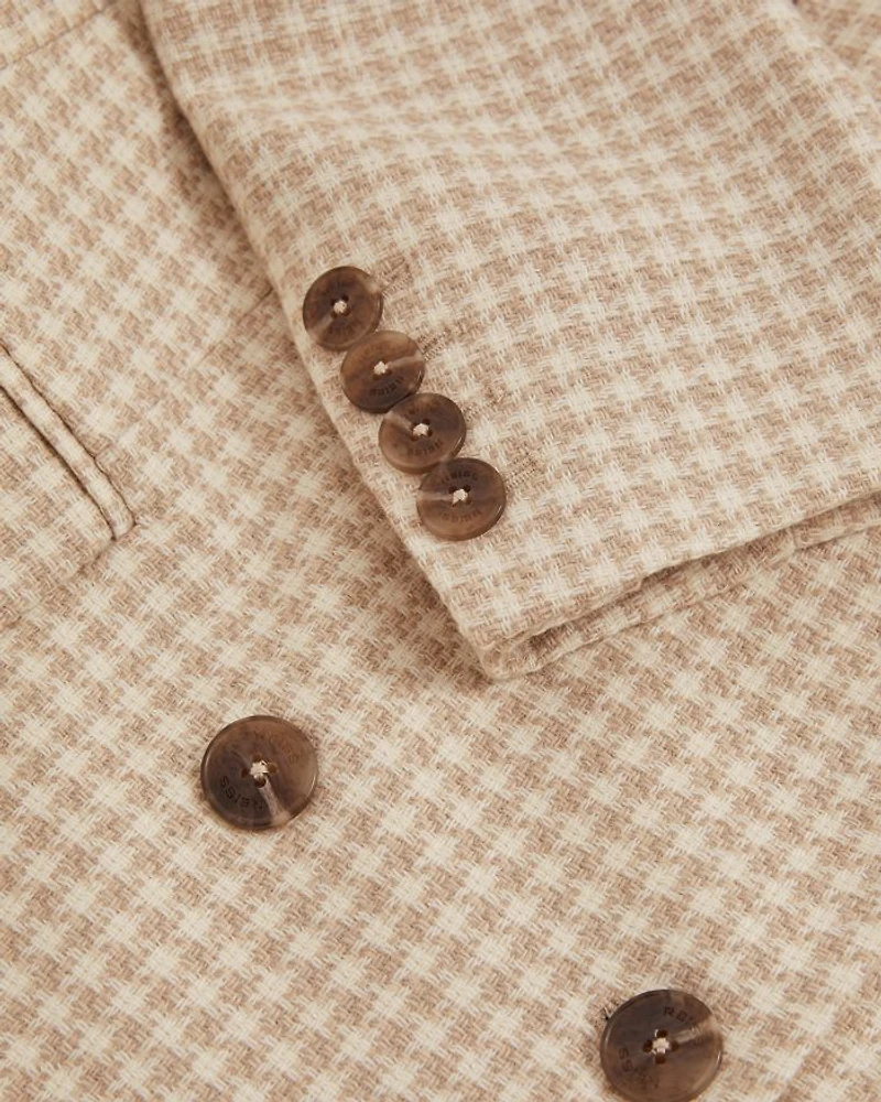 Bella Double Breasted Check Blazer