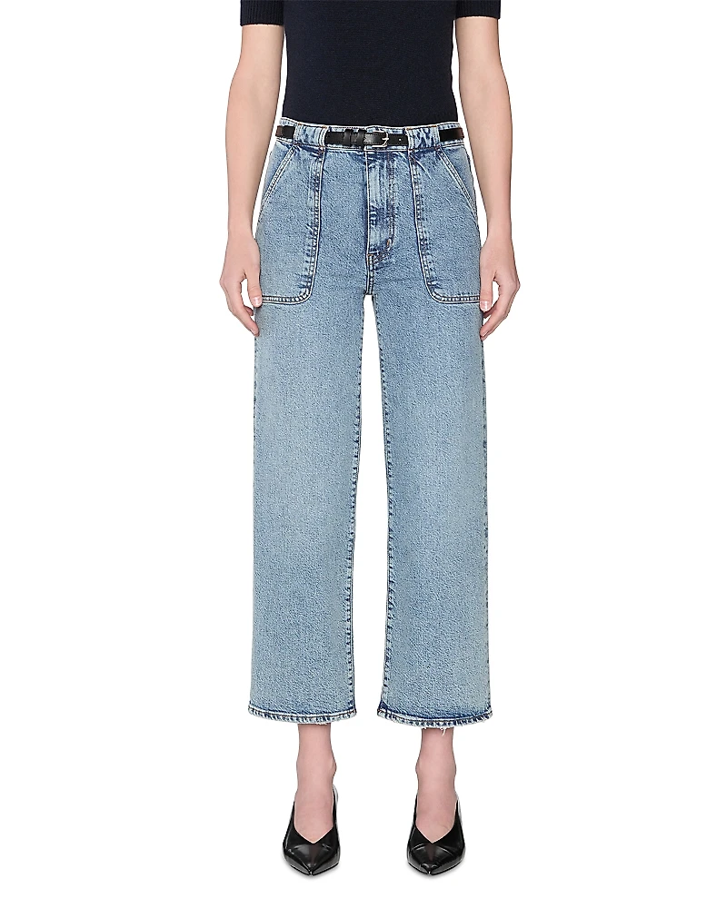 Frame The Modern Pocket Wide Leg Jeans