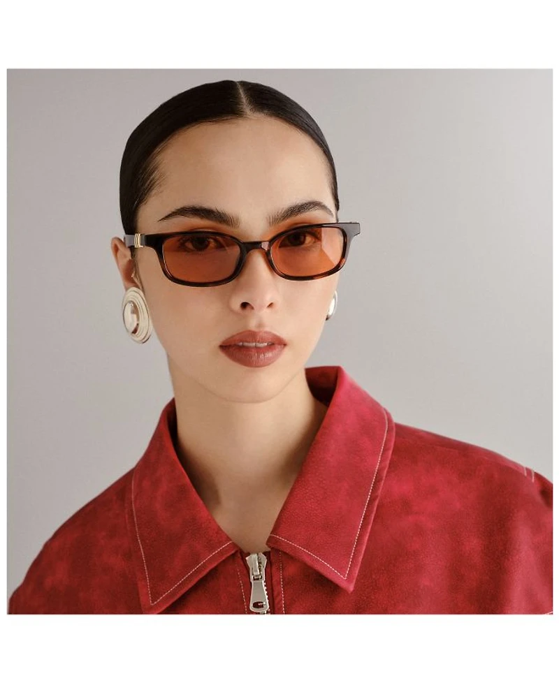Confidential Rectangle Sunglasses, 51mm