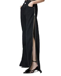 Wanda Wide Leg Jeans Limo Black