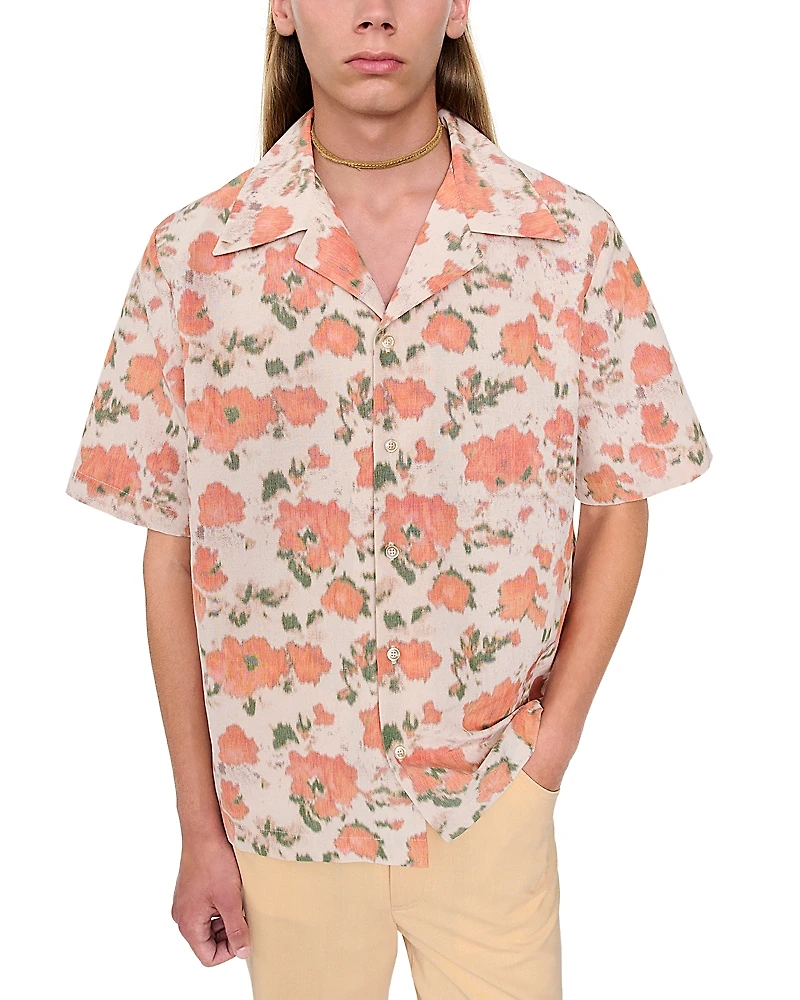 Sefr Pino Floral Button Down Camp Shirt