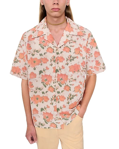 Sefr Pino Floral Button Down Camp Shirt