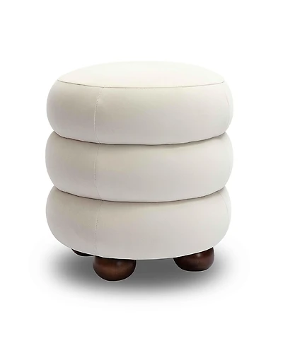 Tov Furniture Stefanie Velvet Ottoman