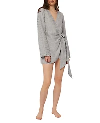 Onia Air Linen Wrap Dress