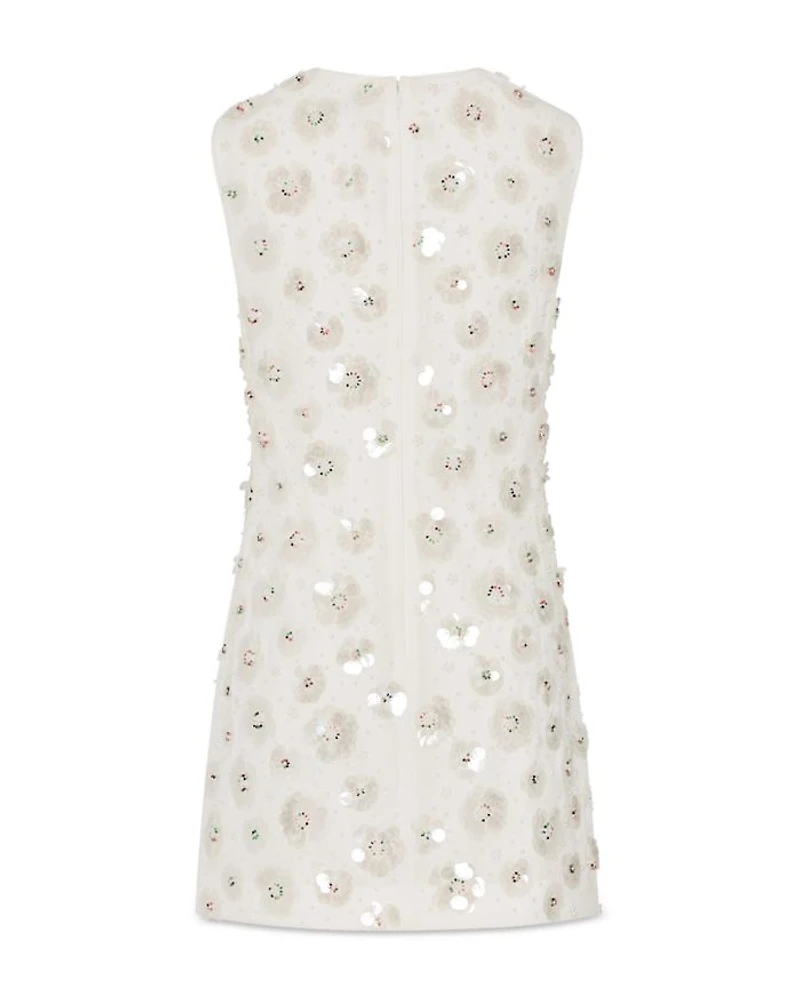 Ivette Fleur Paillette Shift Dress