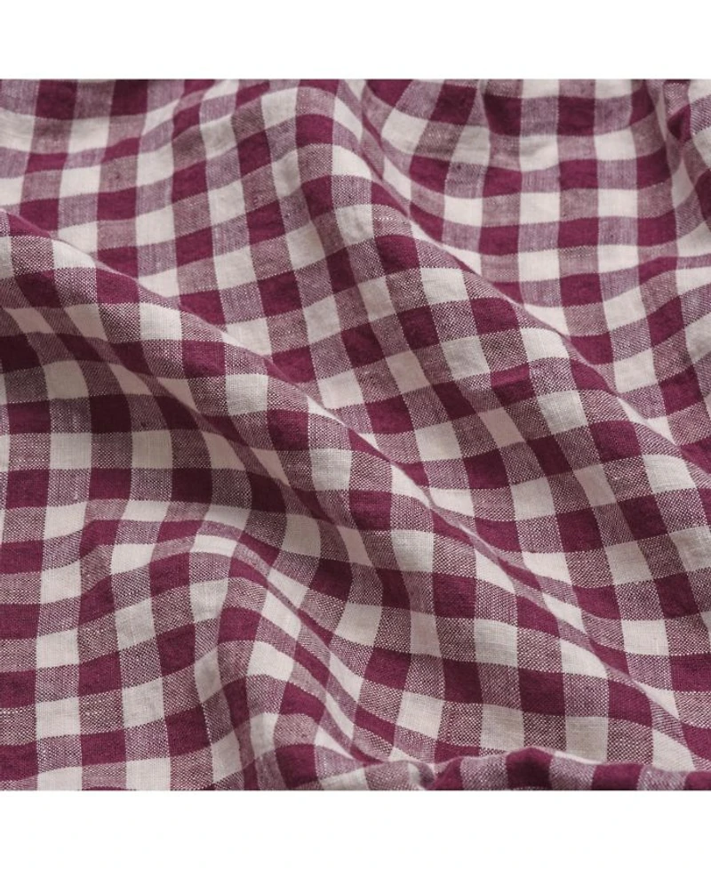 Gingham Linen Pillowcase Pair