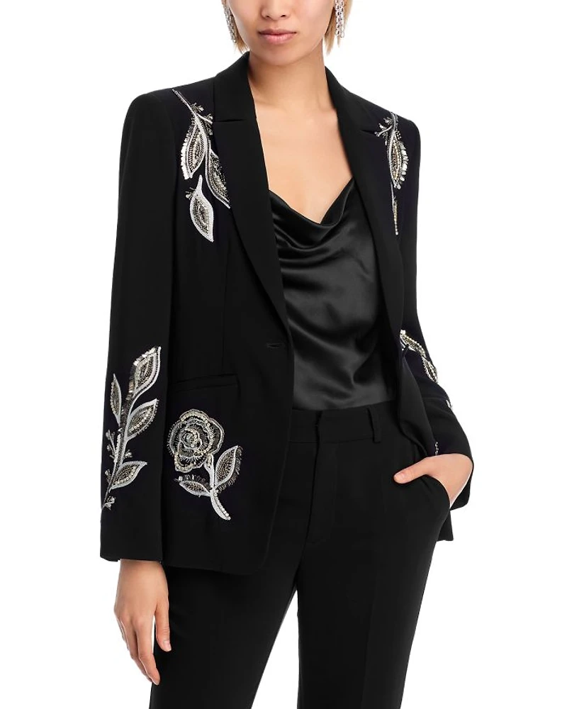 Karlie Metallic Paisley Blazer