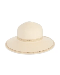 Fraas Woven Trim Wide Brim Sun Hat