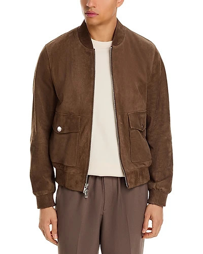 Michael Kors Suede Bomber Jacket