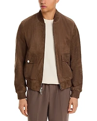 Michael Kors Suede Bomber Jacket