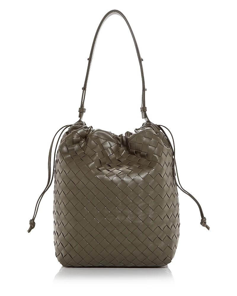 Bottega Veneta Avenue Intrecciato Leather Shoulder Bag