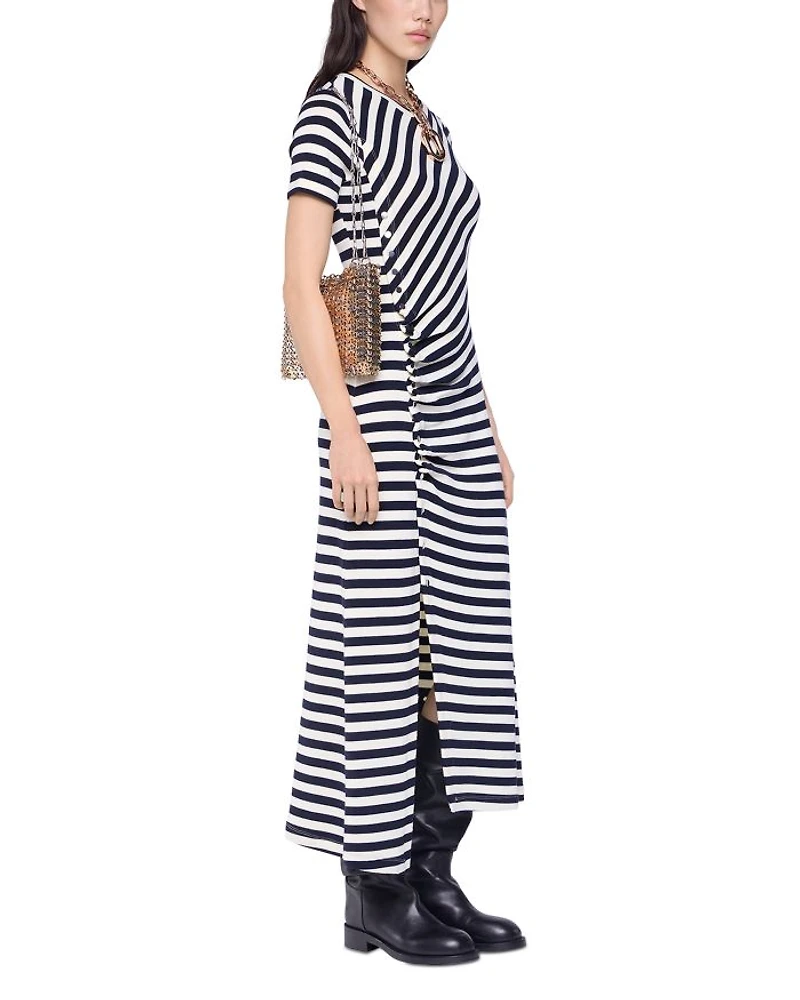 Snap Jersey Dress
