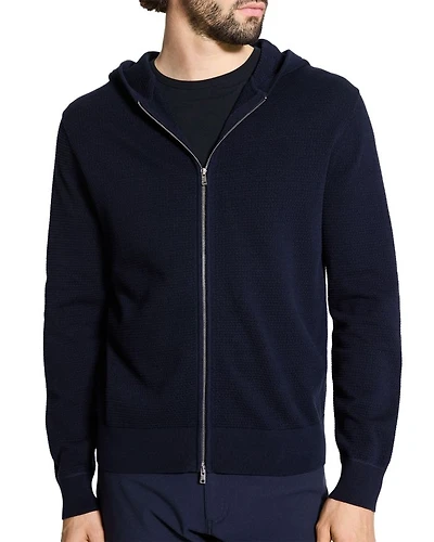 Myhlo Zip Front Knit Hoodie