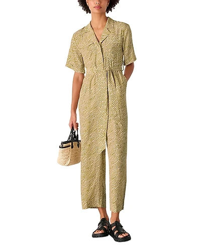 Whistles Petites Kelly Tiger Flame Jumpsuit